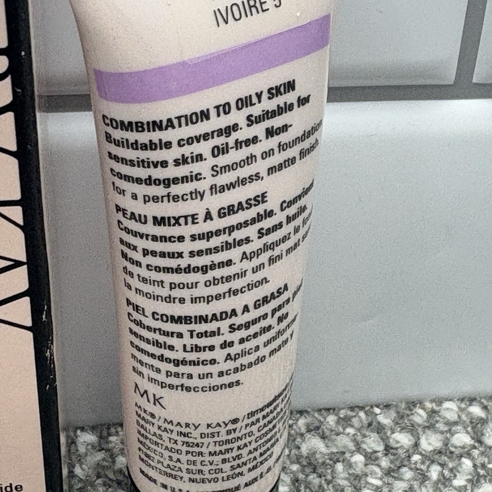 Mary Kay Timewise Foundation Matte Wear New In Box‎ Combination To Oily Ivory 5 - Picture 3 of 8